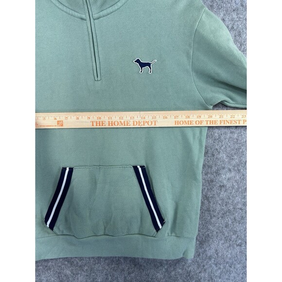 Victorias Secret PINK Quarter Zip Pullover Jacket Women's Size XS Green Dog Logo - Picture 9 of 12